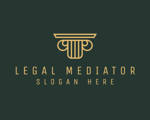 Judiciary Legal Court Column logo design