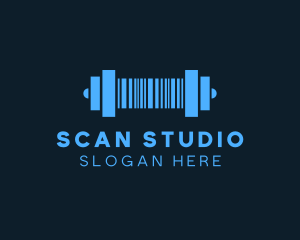 Barcode Gym Dumbbell logo