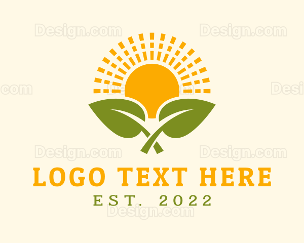 Sunrise Leaf Farming Logo