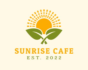 Sunrise Leaf Farming logo design