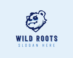 Wild Panda Bear logo design