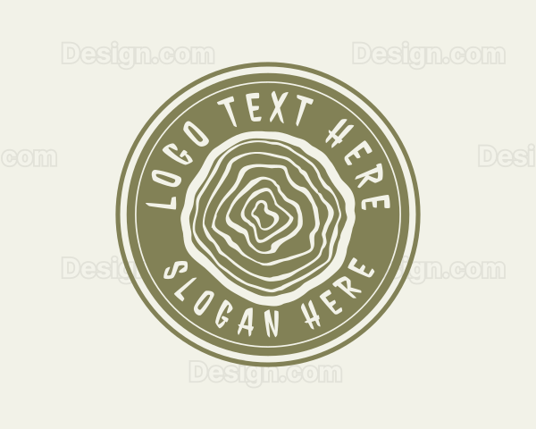 Woodwork Lumberjack Business Logo