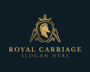 Royal Horse Shield logo design