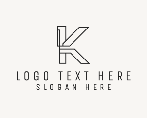 Industrial Construction Letter K logo