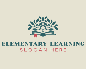 Book Tree Learning logo design