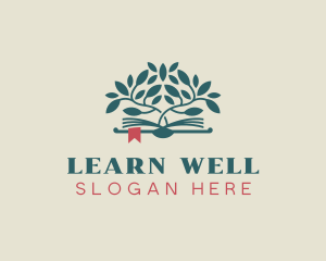 Book Tree Learning logo design