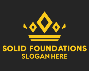 Golden Diamond Crown  Logo
