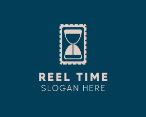 Hour Glass Stamp logo design