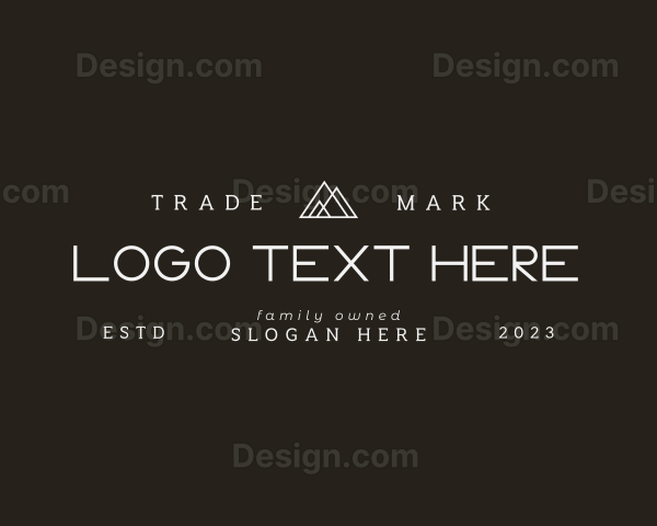 Masculine Business Wordmark Logo