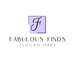 Feminine Cosmetics Makeup Boutique logo design