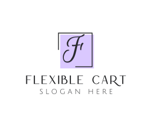 Feminine Cosmetics Makeup Boutique logo design