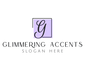 Feminine Cosmetics Makeup Boutique logo design