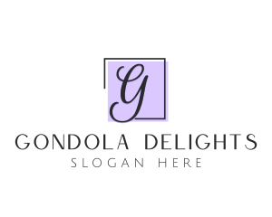 Feminine Cosmetics Makeup Boutique logo design