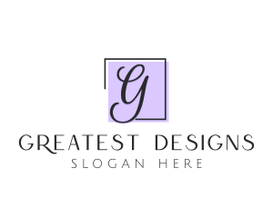 Feminine Cosmetics Makeup Boutique logo design