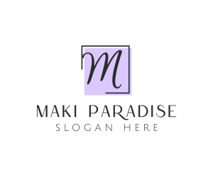 Feminine Cosmetics Makeup Boutique logo design