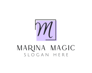 Feminine Cosmetics Makeup Boutique logo design