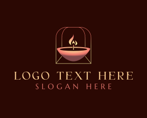 Candle Light Flame logo