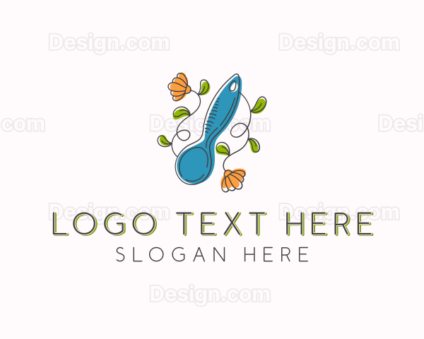 Floral Baking Spoon Logo