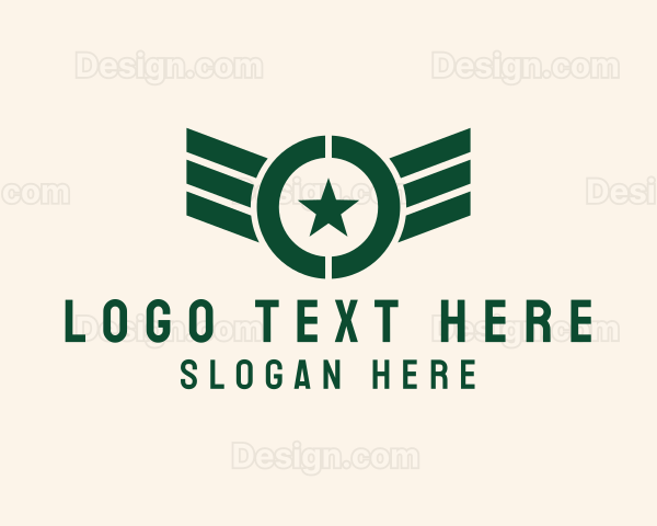 Military Pilot Wings Logo