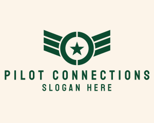 Military Pilot Wings logo