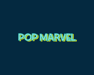 Popart Playful Wordmark logo design