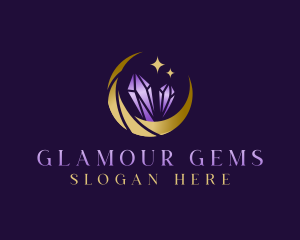 Luxury Jewelry Moon logo design