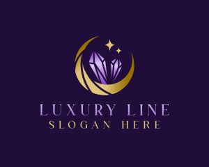 Luxury Jewelry Moon logo design