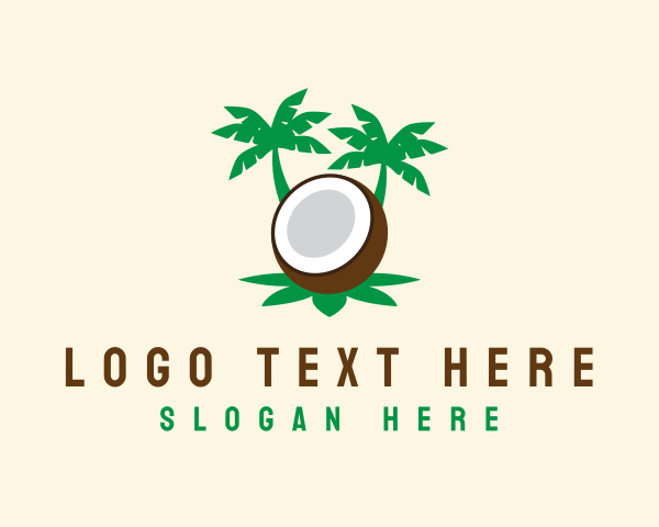 Palm Tree Coconut logo