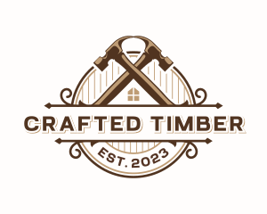 Hammer Carpentry Window logo design