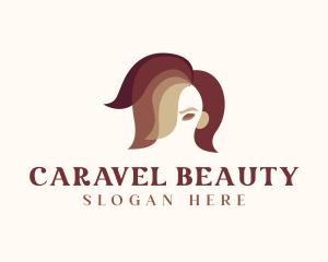 Beauty Female Hairdresser logo design