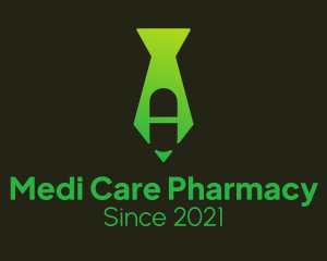 Green Pharmacy Necktie  logo design