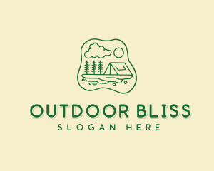 Forest Tent Camp logo design