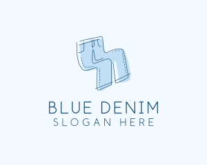 Clothing Pants Denim Jeans logo design