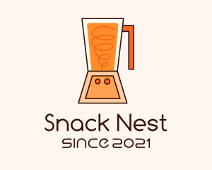 Orange Smoothie Blender logo design