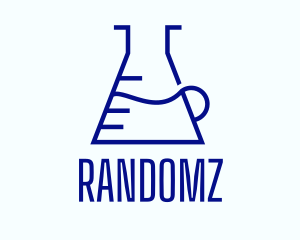 Minimalist Laboratory Flask logo
