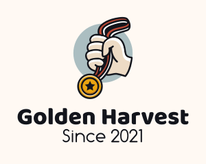 Golden Medal Champion logo design