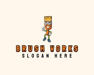 Paint Brush Tool Renovation logo design