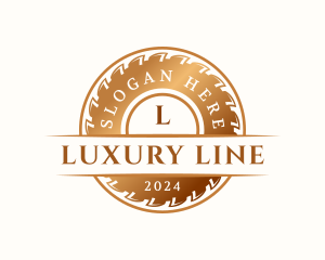 Luxury Saw Woodwork logo design