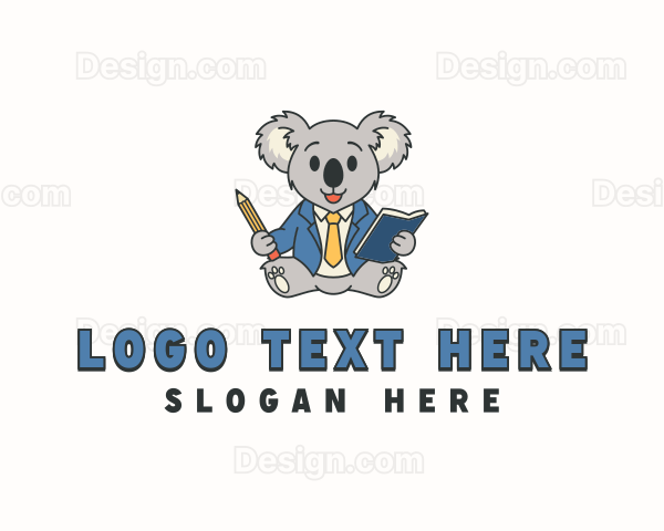 Koala Bear Teacher Logo