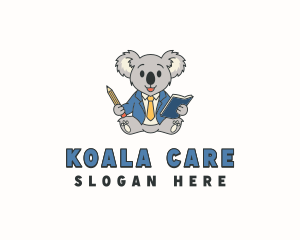 Koala Bear Teacher logo design