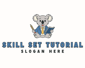 Koala Bear Teacher logo design