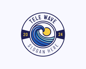 Beach Wave Resort  logo design