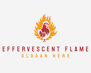 Flame Chicken Grill logo design