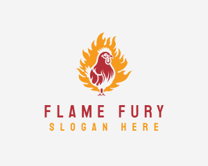 Flame Chicken Grill logo design