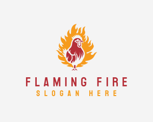 Flame Chicken Grill logo design