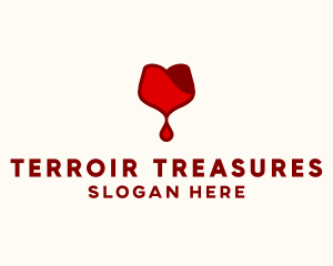 Red Wine Droplet Bleed logo