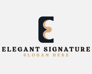 Business Brand Letter E logo design