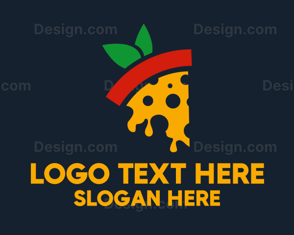 Tomato Slice Pizza Logo