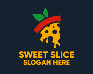 Tomato Slice Pizza logo design
