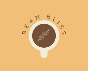 Coffee Cup Leaf logo